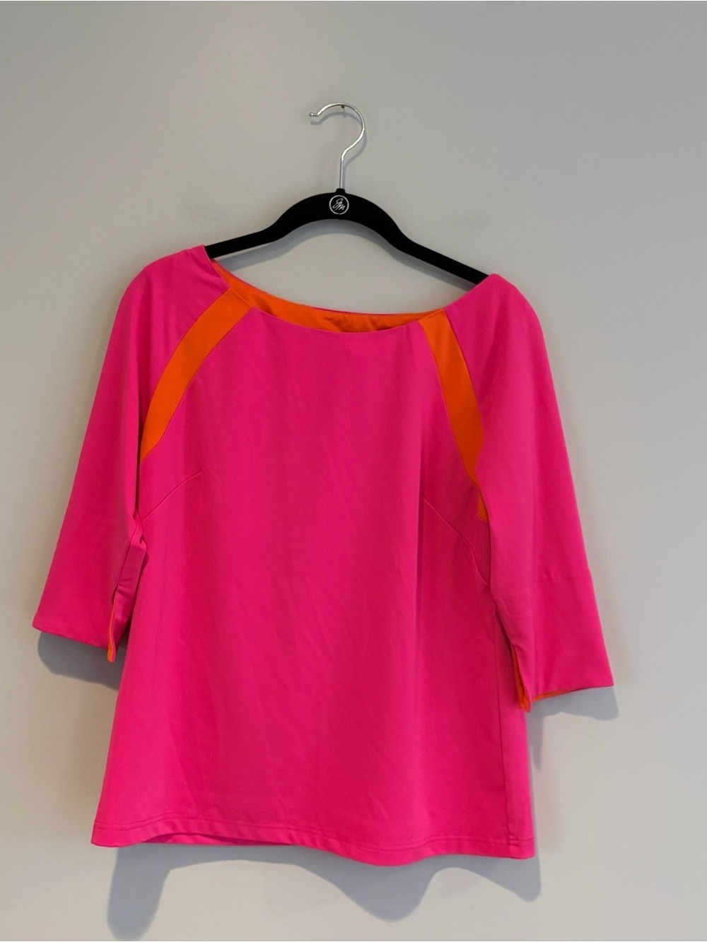 Gretchen Scott Designs Pink Tunic with Orange Accents Size S